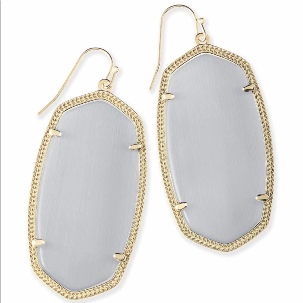 Kendra Scott Danielle Cats Eye Grey Earrings